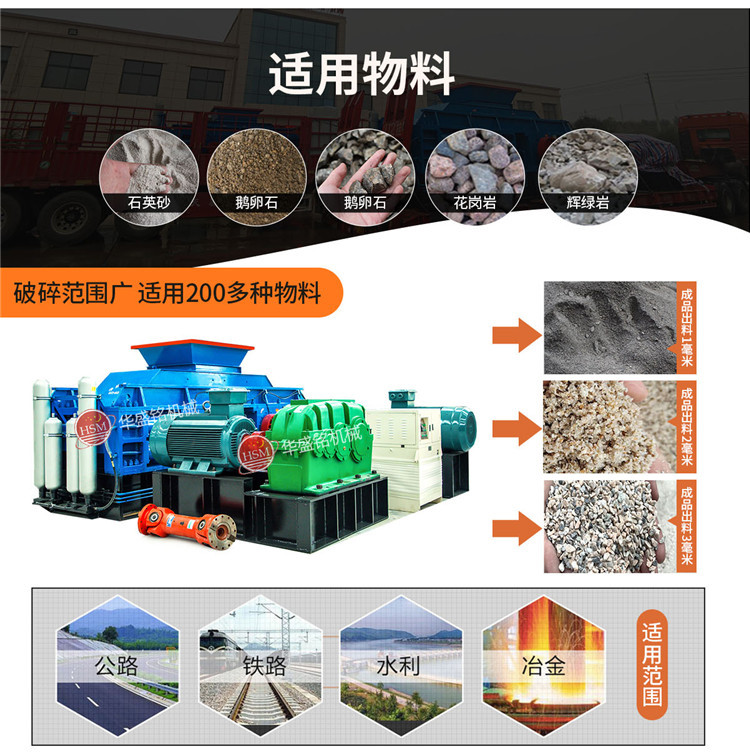液壓對輥制砂機適應物料 液壓對輥制砂機適應物料