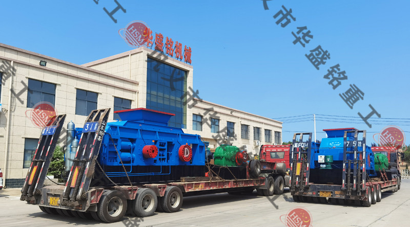 巖石破碎機發貨現場