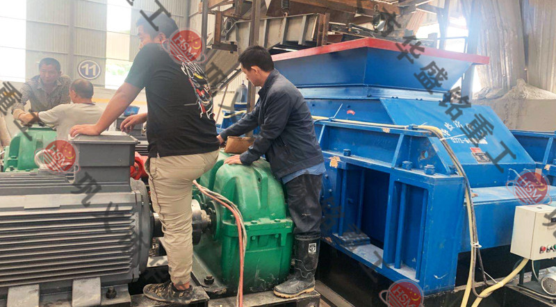 玄武巖制砂機安裝現場