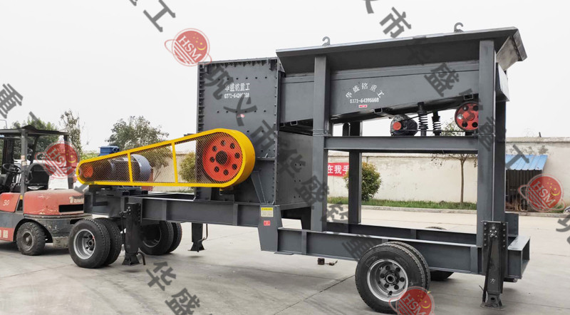 移動(dòng)對輥制砂機(jī)處理鵝卵石怎么樣？多少錢一臺？